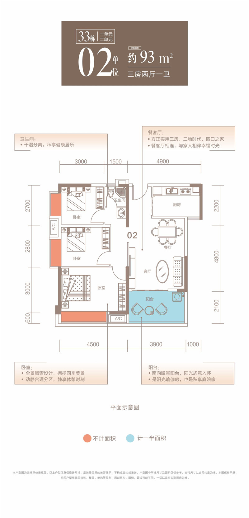 东部阳光花园 9 3 ㎡