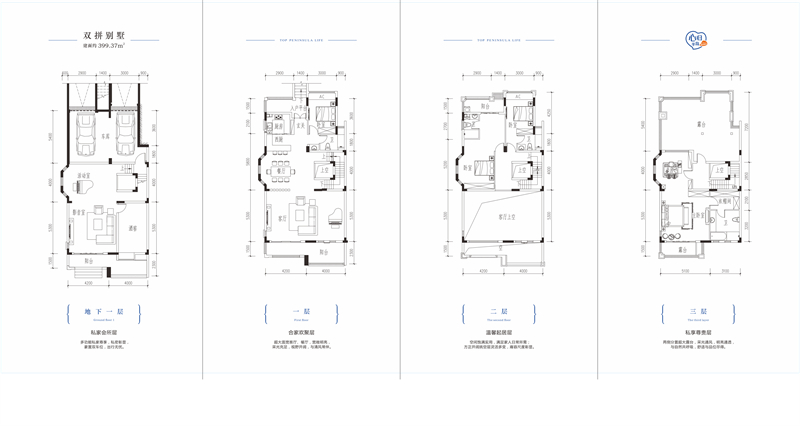 半岛1号 双拼别墅 399㎡