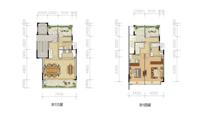 龙光城 叠墅 1 5 5 平米
