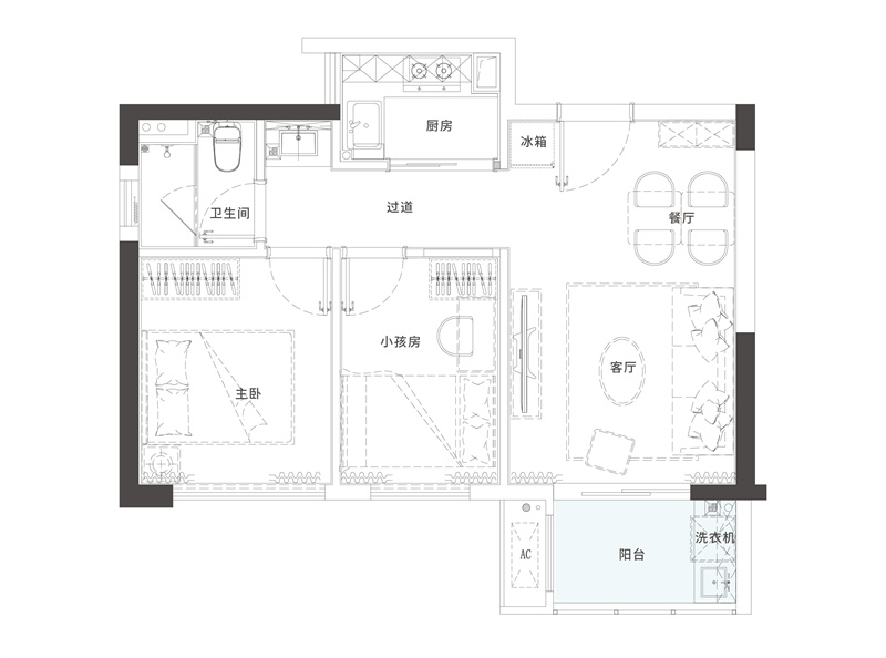 锦顺名居公寓  6 2 ㎡